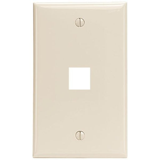 Leviton 41080-1tp Quickport(r) Wall Plate (light Almond)