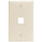 Leviton 41080-1tp Quickport(r) Wall Plate (light Almond)