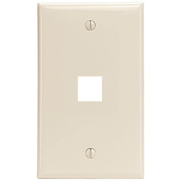 Leviton 41080-1tp Quickport(r) Wall Plate (light Almond)