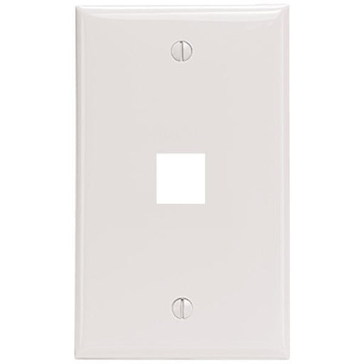 Leviton 41080-1wp Quickport(r) Wall Plate (white)