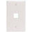 Leviton 41080-1wp Quickport(r) Wall Plate (white)