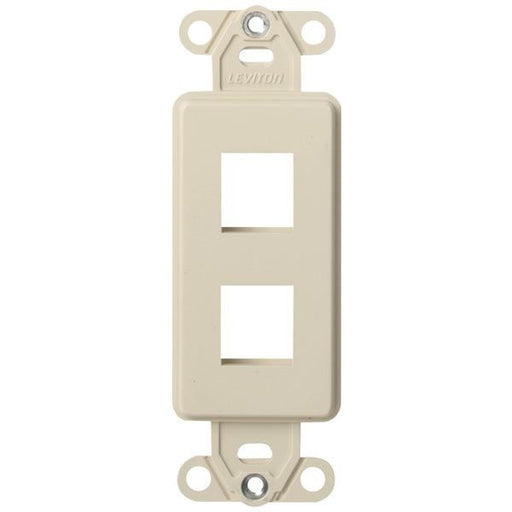 Leviton 41642-t Quickport(r) D Cora(r) Platform (2-port; Light Almond)