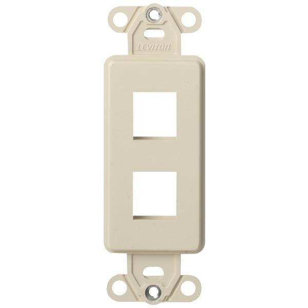 Leviton 41642-t Quickport(r) D Cora(r) Platform (2-port; Light Almond)