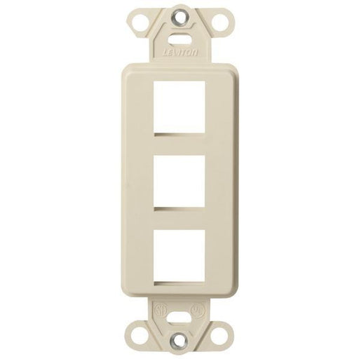 Leviton 41643-t Quickport(r) D Cora(r) Platform (3-port; Light Almond)