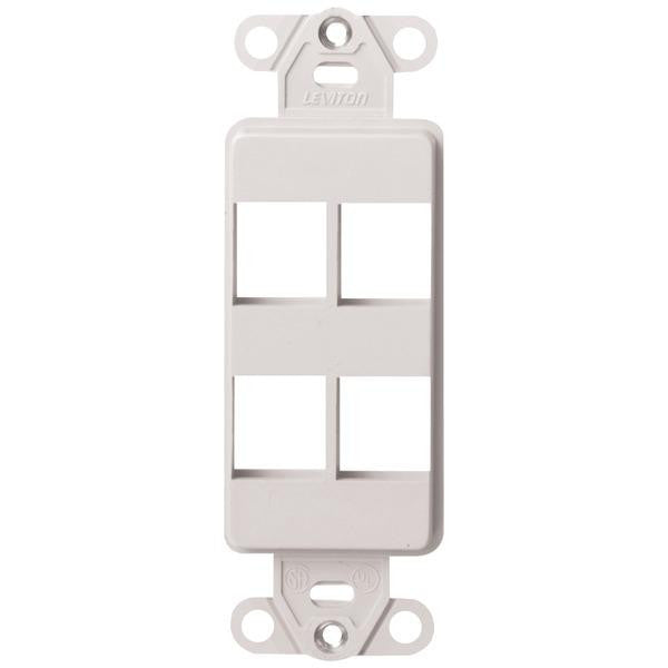 Leviton 41644-w 4-port Quickport(r) D Cora(r) Platform