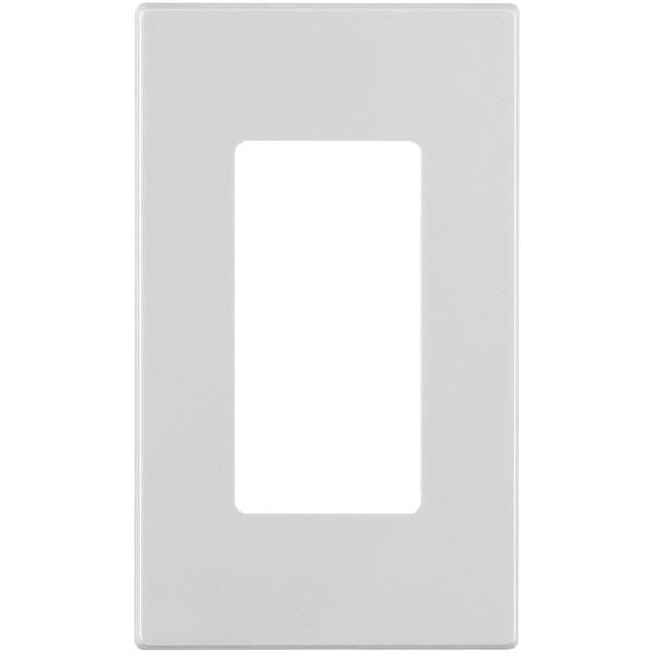 LEVITON 80301-SW 1-Gang Decora Plus Screwless Wallplate (White)