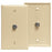 Leviton 80781-i F-connector Wall Plate (ivory)