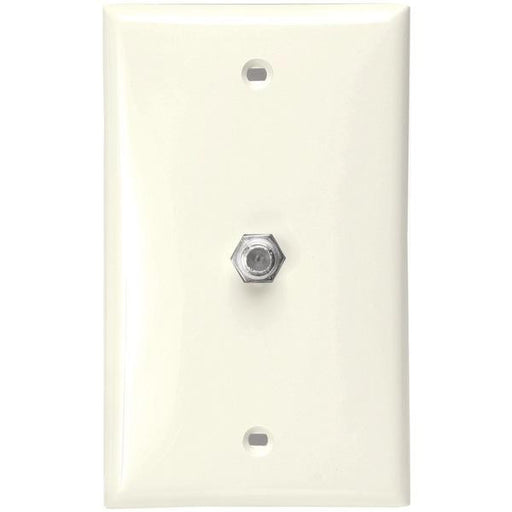 Leviton 80781-t F-connector Wall Plate (light Almond)