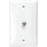 Leviton 80781-w F-connector Wall Plate (white)