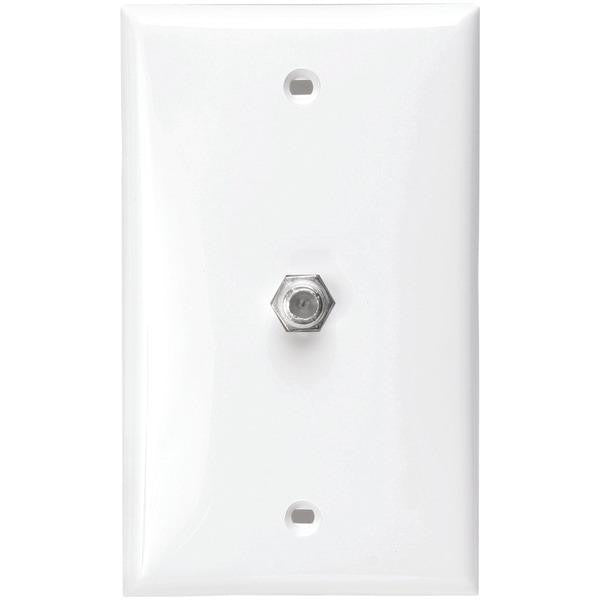 Leviton 80781-w F-connector Wall Plate (white)