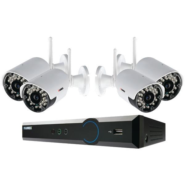 Lorex Lh03045gc4w Eco Black Box 4-channel Stratus Dvr With 4 Wireless Cameras