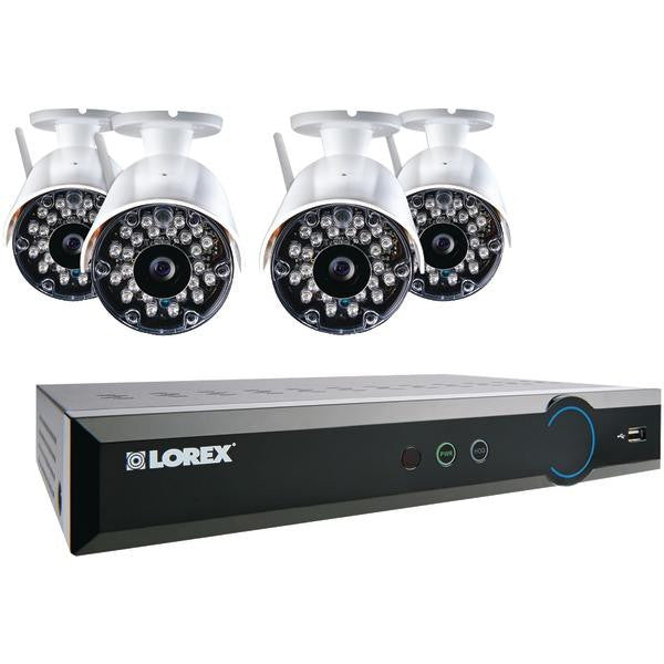 Lorex Lh03081tc4w Eco Black Box 8-channel Stratus Dvr With 4 Wireless Cameras