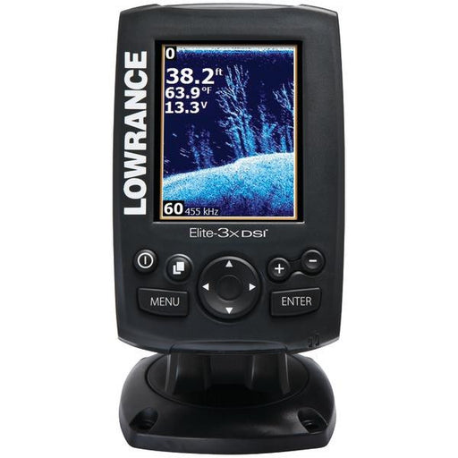 LOWRANCE 000-11449-001 Elite-3x DSI Fishfinder with Skimmer(TM) Transducer