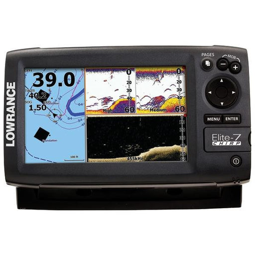 Lowrance 000-11665-001 Elite-7 Chirp Fishfinder With Co Ba Xd Skimmer(r) Transducer