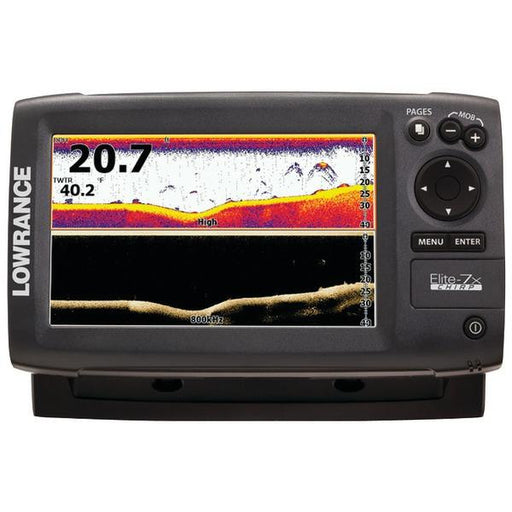 Lowrance 000-11668-001 Elite-7x Chirp Fishfinder With 83-200 + 455-800khz Transducer