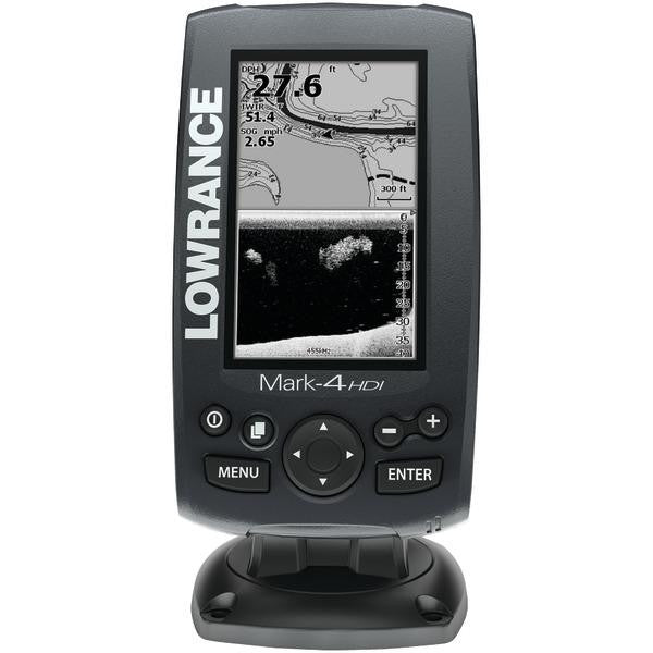 LOWRANCE 000-11824-001 Mark-4 CHIRP Fishfinder-Chartplotter with 83-200-455-800kHz Transducer