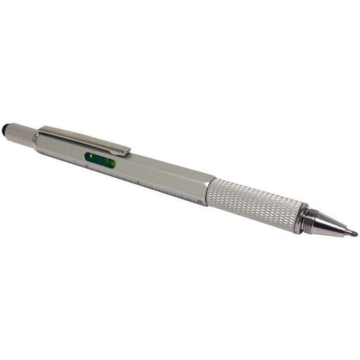 Mobile Edge Measpm2 Tech Pen Multi-tool Twist Pen & Stylus Combo (silver)