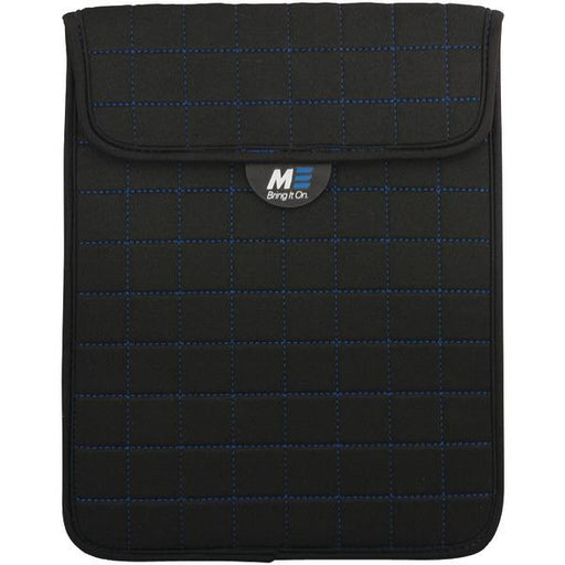 Mobile Edge Messt1103 Neogrid Sleeve For Ipad & 10" Tablets (black With Blue Stitching)