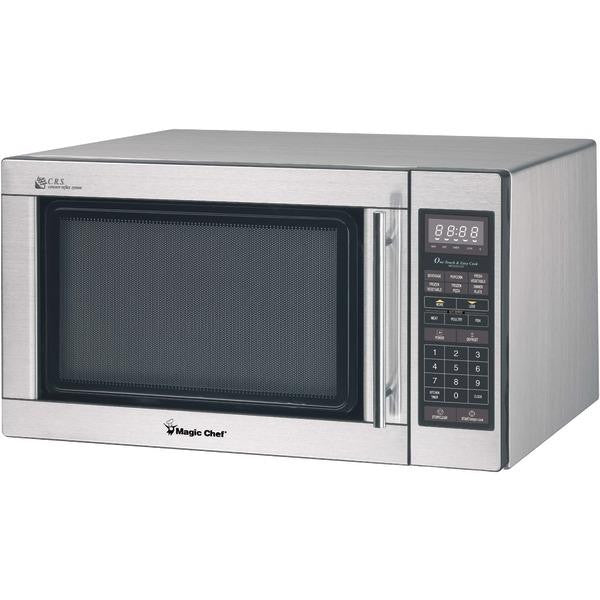 MAGIC CHEF MCD1611ST 1.6 Cubic-ft 1,100-Watt Microwave with Digital Touch (Stainless Steel)