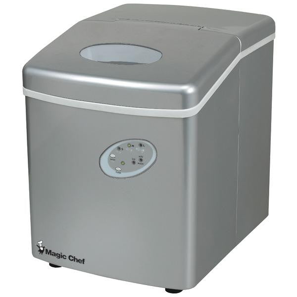 Magic Chef Mcim22ts 27lb-capacity Portable Mini Ice Maker (silver)