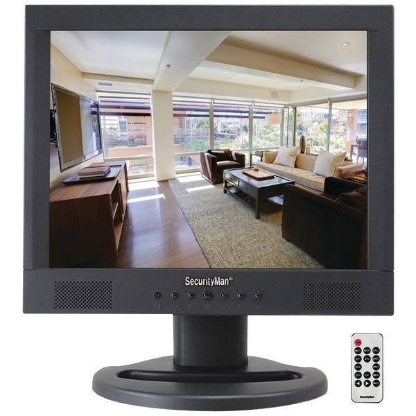 Security Man Sm-1580 Professional 15" Lcd Cctv Color Monitor With Speaker