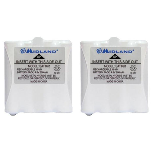 Midland Avp8 2-way Radio Accessory (2 Pk Of Gmrs Batteries For 200 & 300 Series Radios)