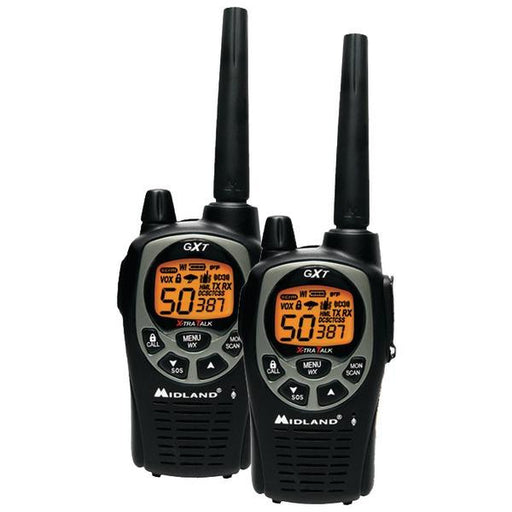 Midland Gxt1000vp4 36-mile Gmrs Radio Pair Pack With Batteries & Drop-in Charger