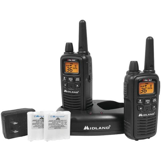 Midland Lxt600vp3 30-mile Gmrs Radio Pair Pack With Drop-in Charger & Rechargeable Batteries