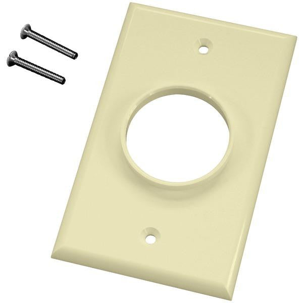 Midlite 1gal Single-gang Wireport(tm) Wall Plate (almond)