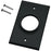 Midlite 1gbk Single-gang Wireport(tm) Wall Plate (black)