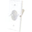 Midlite 1gsrwh Splitport(tm) Recessed Wall Plate