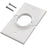 Midlite 1gswh Single-gang Splitport(tm) Wall Plate (white)