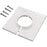 Midlite 2gswh Double-gang Splitport(tm) Wall Plate (white)