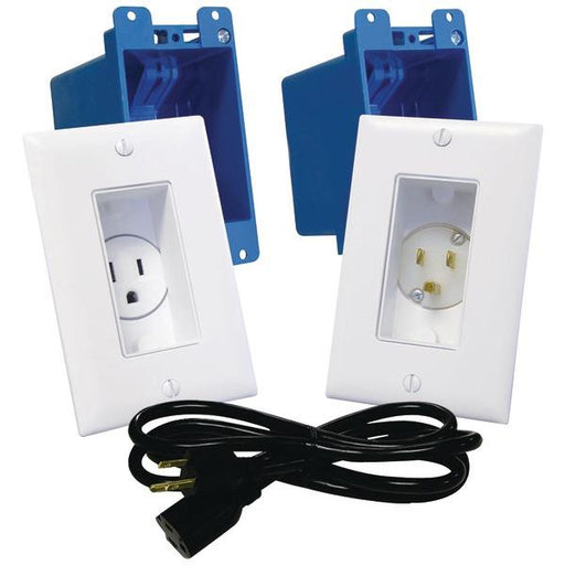 Midlite A46-w D Cor Recessed Receptacle & Power Inlet Kit (white)