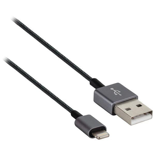 Axxess Mobility Axm-i5usbmtb Lightning(tm) To Usb Charging & Data Cable With Metal Ends, 1m (black