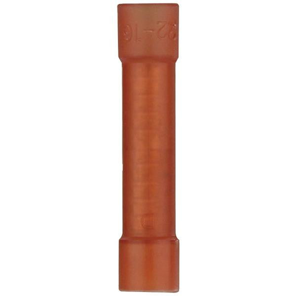 Install Bay Rnbc Butt Connectors, 100 Pk (red; 22 - 18 Gauge)