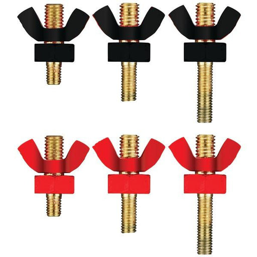 Shuriken Sk-wn120 Power Terminal System 3 Wing-nut Set (15mm & 23mm Long Posts)