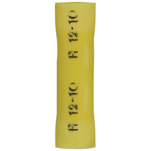 Install Bay Yvbc Vinyl Butt Connector (yellow; 12 - 10 Gauge; 100 Pk)