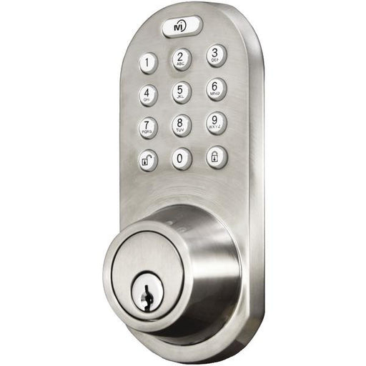 Morning Industry Inc Qf-01sn 3-in-1 Remote Control & Touchpad Dead Bolt (satin Nickel)