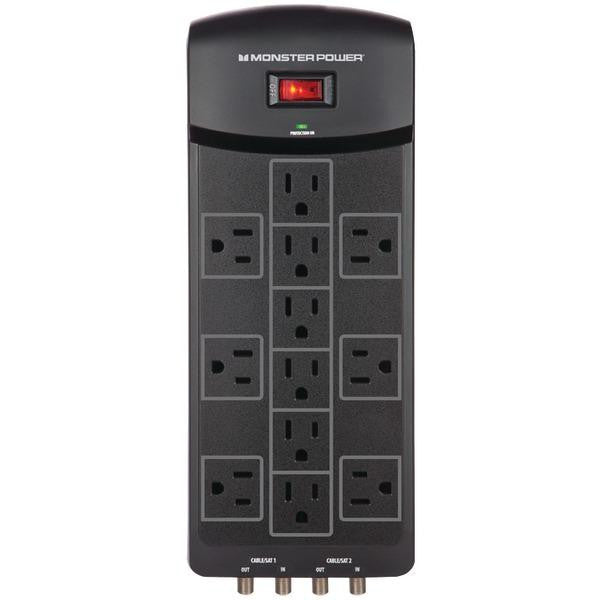 Monster 121829 12-outlet Core Power(r) 1200 Av Surge Protector