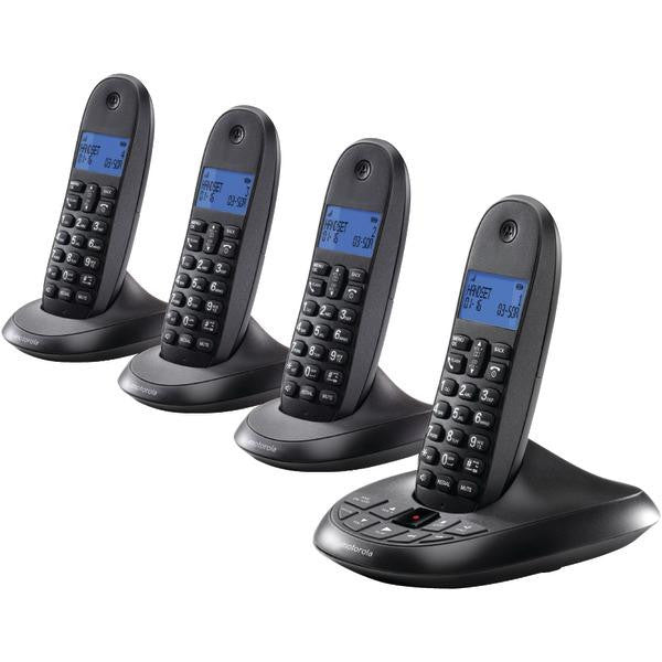 MOTOROLA C1014LX DECT 6.0 Cordless Phone System with Caller ID & Answering System (4-Handset System)