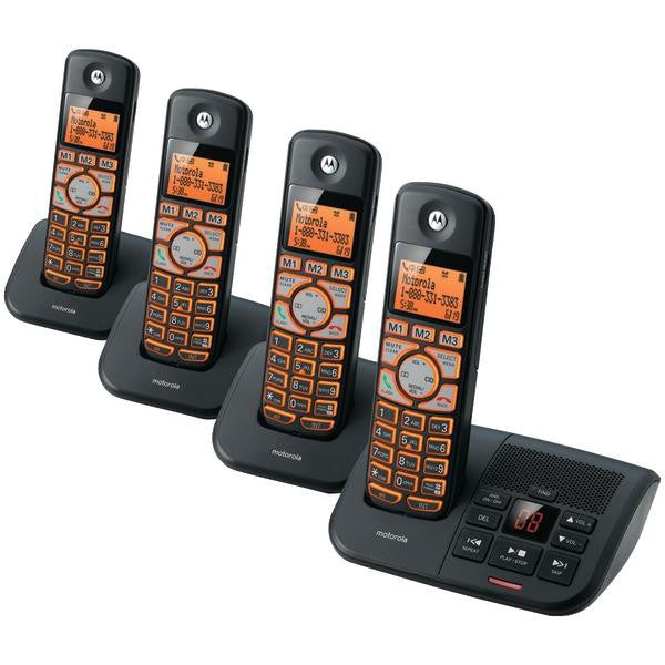 Motorola K704b Dect 6.0 Cordless Phone System With Caller Id & Answering System (4-handset System)