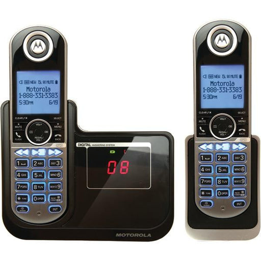 Motorola P1002 Dect 6.0 Cordless Phone System With Caller Id & Answering System (2-handset System)