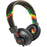 House Of Marley Em-jh013-ra Positive Vibration(tm) Rasta On-ear Headphones With 3-button Microphon