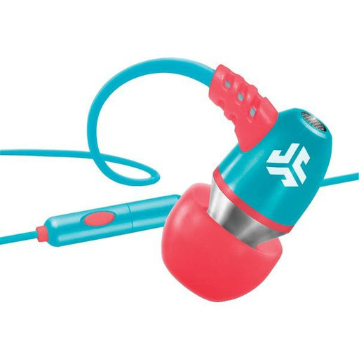 JLAB NEON-CORLTEAL-BOX JBuds(R) NEON Earbuds with Microphone (Coral-Teal)