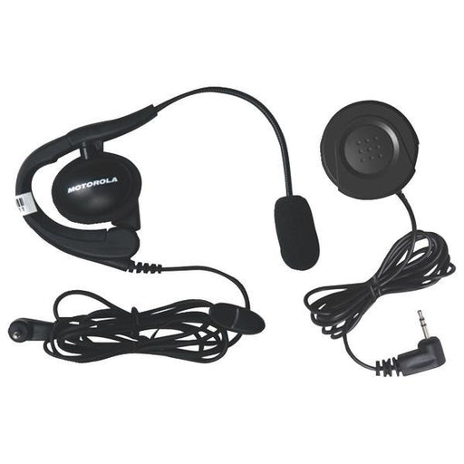 Motorola 1884 Wired Headset With Boom Microphone & Ptt Button Bundle