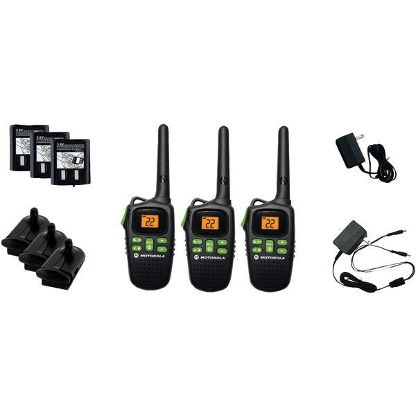 Motorola Md200tpr 20-mile Talkabout(r) 2-way Radio Triple Pack With Accessories