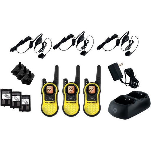 Motorola Mh230tpr 23-mile Talkabout(r) 2-way Radios Triple Pack With Accessories