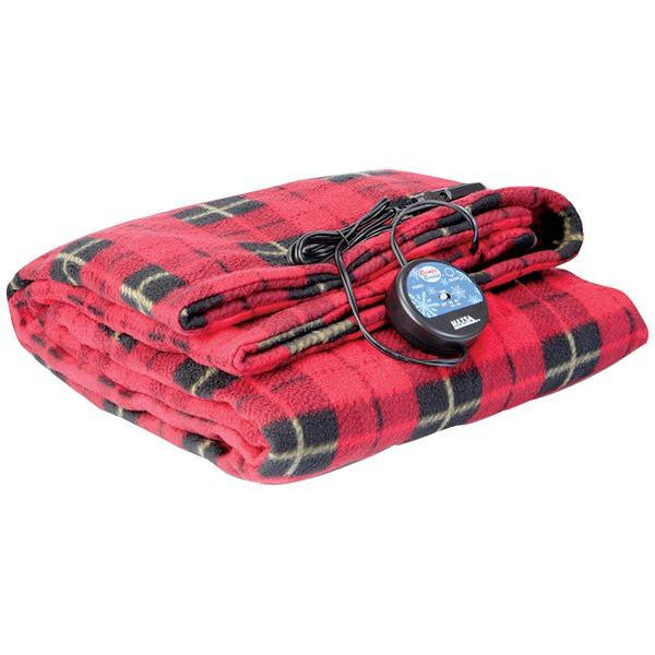 Maxsa Innovations 20014 Comfy Cruise(r) Heated Travel Blanket (red Plaid)