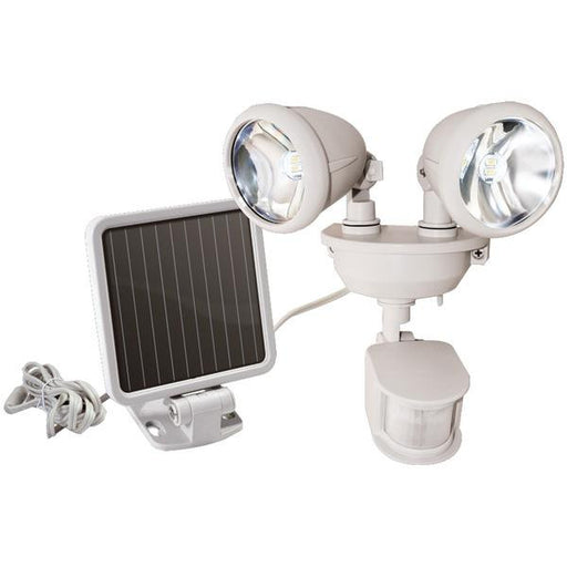 Maxsa Innovations 44218 Dual-head Solar Spotlight (off White)